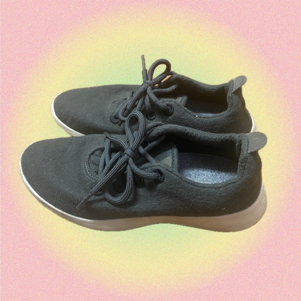 Allbirds Dark Grey Wool Runner Sneakers US Sz 8 🩶